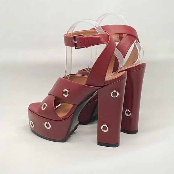 Alaia Eyelets Leather Platform Sandals size 37.5 - Picture 13 of 16